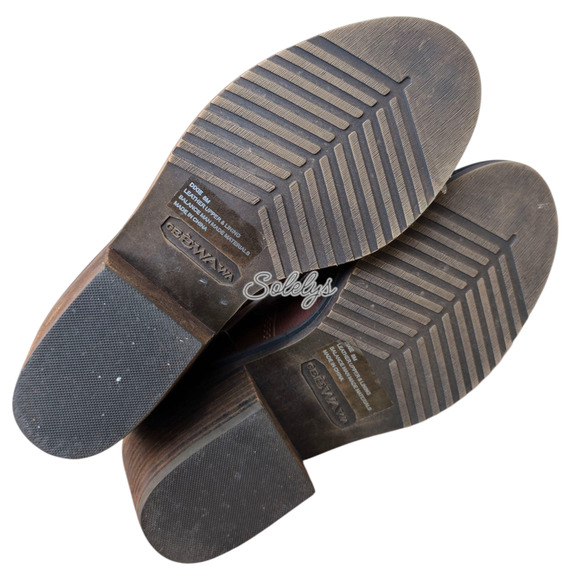 Gee WaWa Dixie Steel Lace Up Brown Leather Heeled Boot 8 Free People Anthro - Picture 8 of 10